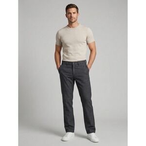 Halsey 44 Mens Stretch Chino Pants Charcoal Gray Straight Leg 34x28